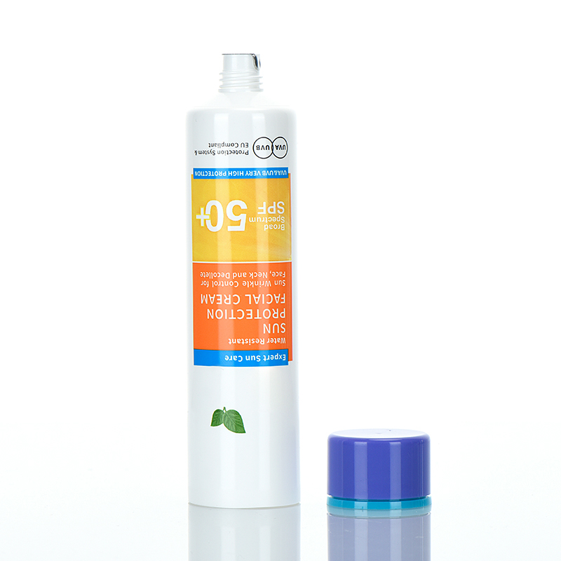 Plastic tube PE white round 75ml offset printing squeeze empty containers soft cosmetics tube for ma