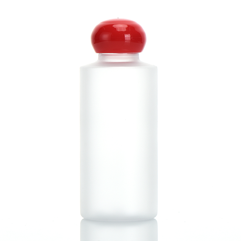 Cosmetic Skin Care Packaging Matte Bottle 100 ml With Round Cap for Face Cream