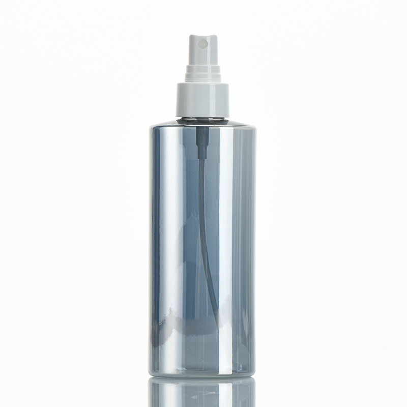New Design Plastic Oval Electroplating Bottle With Screw Cap 200ml
