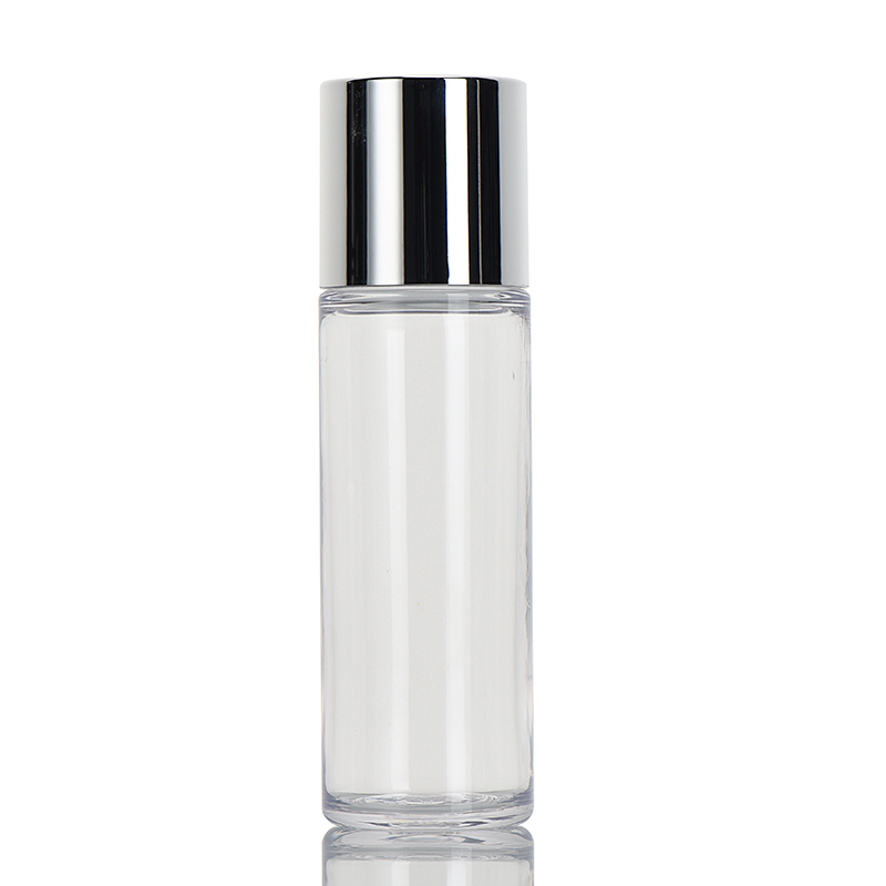 Hot Cosmetic Bottle 150ml With Electroplated Screw Cap Custom Printing Packaging 